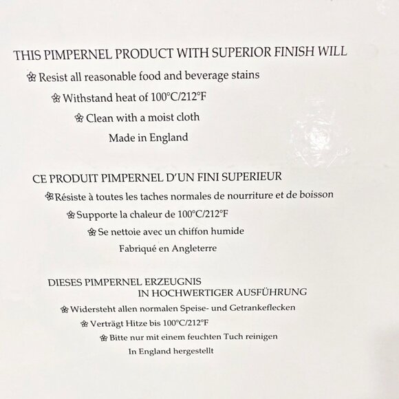 Pimpernel Placemats Regatta Boxed Set of 4 Nautical Sailing Table Mats - Picture 13 of 16